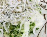 ちりめんじゃこのやまかけ揚げ玉/天かす丼作り方1写真