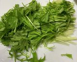 水菜と油揚げのサラダ作り方1写真