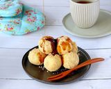 米粉で驚き！もっちり極ウマ♡お豆腐もち作り方5写真