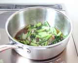簡単美味しい【小松菜ベーコンの和風パスタ作り方5写真