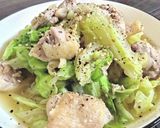 【レンチン10分】キャベツと鶏肉の旨塩煮作り方5写真