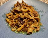 キノコとニンニク醤油のバターカレー炒め☆作り方13写真