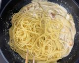 余ったフライドチキンで絶品カルボナーラ作り方6写真