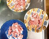 レンジもやし入きな粉ケチャ麺汁味甘酢酢豚作り方3写真