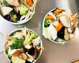 レンジもやし入きな粉ケチャ麺汁味甘酢酢豚作り方11写真