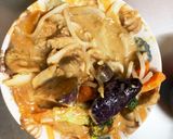 レンジもやし入きな粉ケチャ麺汁味甘酢酢豚作り方16写真