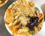 レンジもやし入きな粉ケチャ麺汁味甘酢酢豚作り方17写真