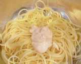 燻製明太子マヨネーズのパスタ作り方2写真