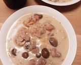 ワインに合う♪きのこ薫る鶏肉のクリーム煮作り方12写真