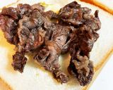 今朝の4w1hサンド「焼肉山椒風味」作り方2写真