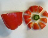 圧力鍋で まるごとパプリカの肉詰めスープ作り方2写真