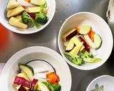 根菜茄子簡単コク旨梅炒め味温野菜サラダ作り方7写真
