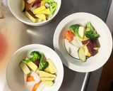 根菜茄子簡単コク旨梅炒め味温野菜サラダ作り方8写真