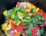 圧力鍋で まるごとパプリカの肉詰めスープ作り方5写真