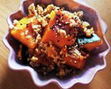 ほほほふのかぼちゃひき肉甘煮★作り方4写真