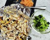 焼き鯖明太高菜ごはんのしそ巻きおにぎり作り方3写真