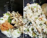 焼き鯖明太高菜ごはんのしそ巻きおにぎり作り方4写真