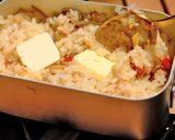 メスティンでガーリックライス/キャンプ飯作り方4写真