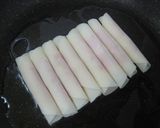 ～余った餃子の皮でスティックおつまみ～作り方3写真
