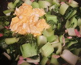 ちんげん菜＼2袋／消費●青菜の簡単卵炒め作り方6写真