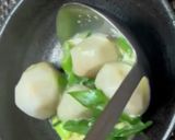 里芋と九条ねぎで卵とじ作り方9写真