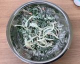 【大崎市】春菊のかき揚げ【学校給食】作り方2写真