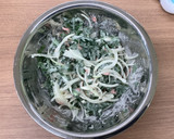 【大崎市】春菊のかき揚げ【学校給食】作り方2写真
