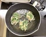 【大崎市】春菊のかき揚げ【学校給食】作り方3写真