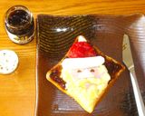 甘くない❗焼いても可愛い❤サンタトースト作り方7写真