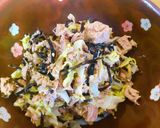 簡単副菜　白菜＋ツナ　マヨ昆作り方3写真