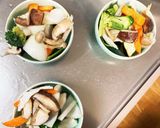 レンジ肉無豆腐きな粉味噌ケチャ味野菜炒め作り方12写真