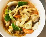 レンジ肉無豆腐きな粉味噌ケチャ味野菜炒め作り方17写真