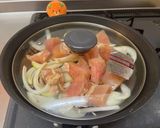 麺つゆで簡単！鶏むね肉のふんふわ親子丼！作り方3写真