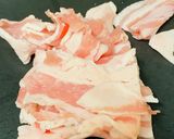 豚バラ大根焼き肉のたれで水菜を入れて作り方2写真