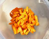 漬時間無きな粉ケチャ麺汁味甘酢人参浅漬け作り方1写真