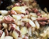 塩不使用の鹿肉トマトソースパスタ作り方3写真