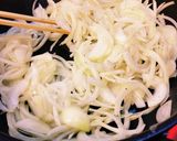 胡麻味噌豚丼。作り方2写真
