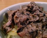 胡麻味噌豚丼。作り方8写真