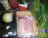トマト缶で！トマトとほうれん草のパスタ作り方1写真