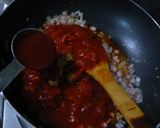 トマト缶で！トマトとほうれん草のパスタ作り方4写真