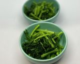 春菊に鰹節とポン酢をかけるだけ!作り方4写真