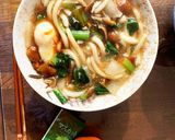 お一人様！煮込みうどん中華風隠し味作り方3写真