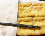 おでん種に！鶏挽肉と焼豆腐の信太巻き作り方1写真