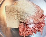 簡単ふわふわ煮込みハンバーグ作り方1写真