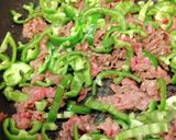 牛肉・大根・ピーマンのチンジャオロース♬作り方3写真