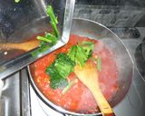 トマト缶で！トマトとほうれん草のパスタ作り方6写真