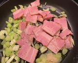 簡単　ほうれん草ベーコンセロリ炒め作り方5写真