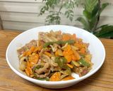 簡単中華！豚肉と野菜の黒酢炒め作り方4写真