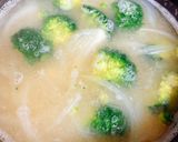 ブロッコリーとじゃがいものお味噌汁作り方3写真