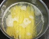 クリスマスリースのジュノベーゼ風パスタ作り方1写真